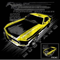 Yellow Boss 302 Mustang 